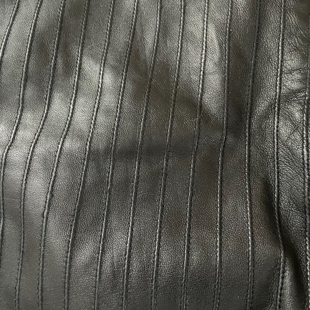 Cache black leather pants, size 2 - Picture 7 of 12